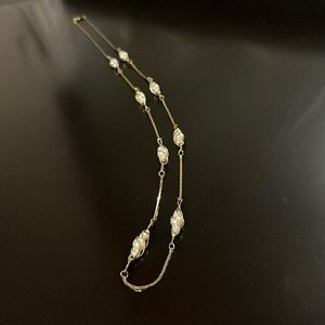 15” Pearl Necklace with Gold Chain